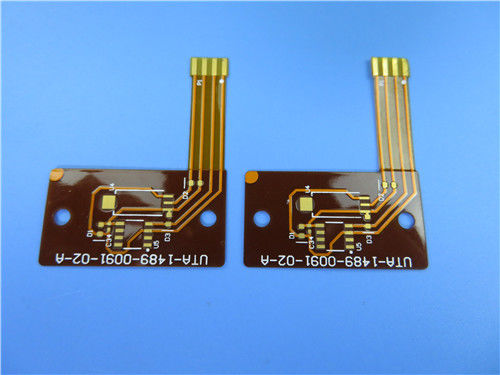 Singolo ha parteggiato il circuito stampato flessibile (FPC) sviluppato sul Polyimide per l'oro di immersione